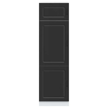 Armário de cozinha Kalmar derivados de madeira preto