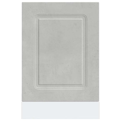 Painel máquina lavar louça Kalmar 45x1,5x67 cm cinza cimento