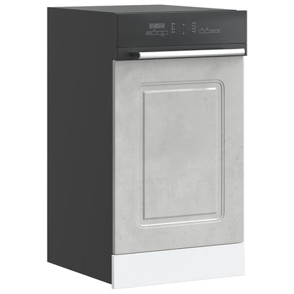 Painel máquina lavar louça Kalmar 45x1,5x67 cm cinza cimento