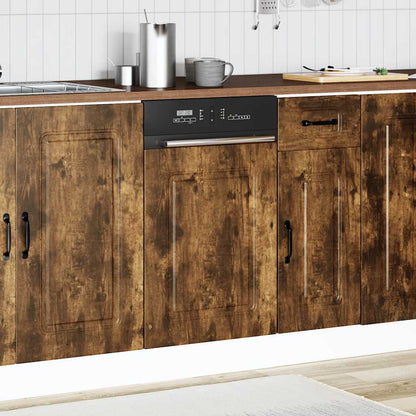 Painel máquina lavar louça Kalmar 45x1,5x67 cm carvalho fumado