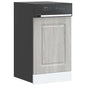 Painel máquina lavar louça Kalmar 45x1,5x67 cm cinzento sonoma