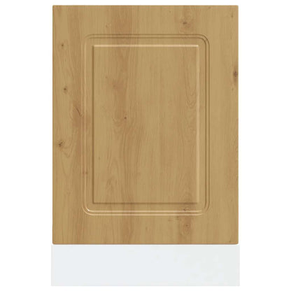 Painel máquina lavar louça 45x1,5x67 cm carvalho artesanal