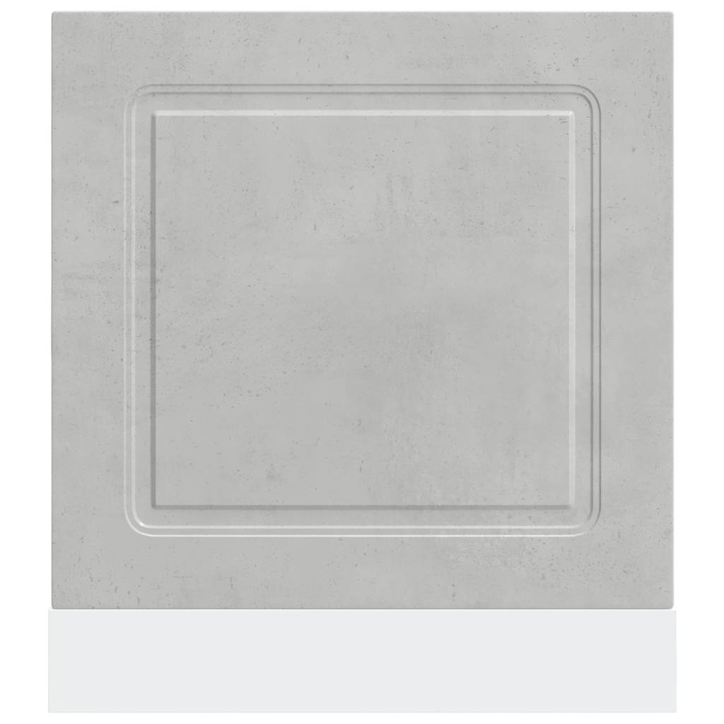 Painel máquina lavar louça Kalmar 60x1,5x67 cm cinza cimento