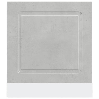 Painel máquina lavar louça Kalmar 60x1,5x67 cm cinza cimento