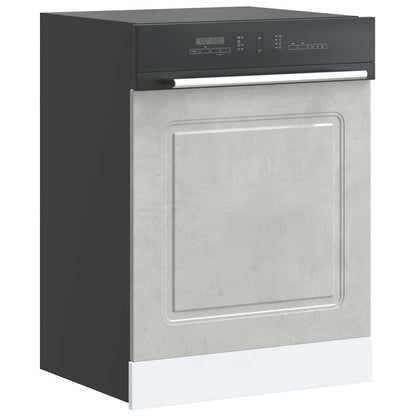 Painel máquina lavar louça Kalmar 60x1,5x67 cm cinza cimento