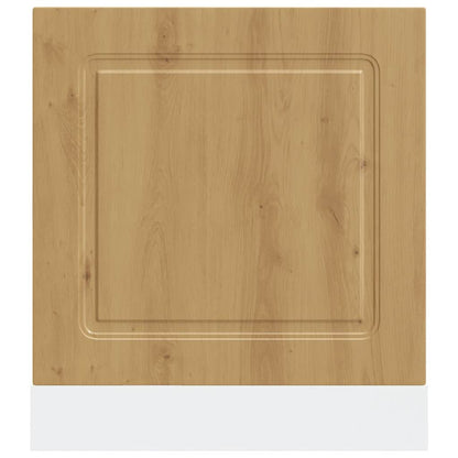 Painel máquina lavar louça 60x1,5x67 cm carvalho artesanal
