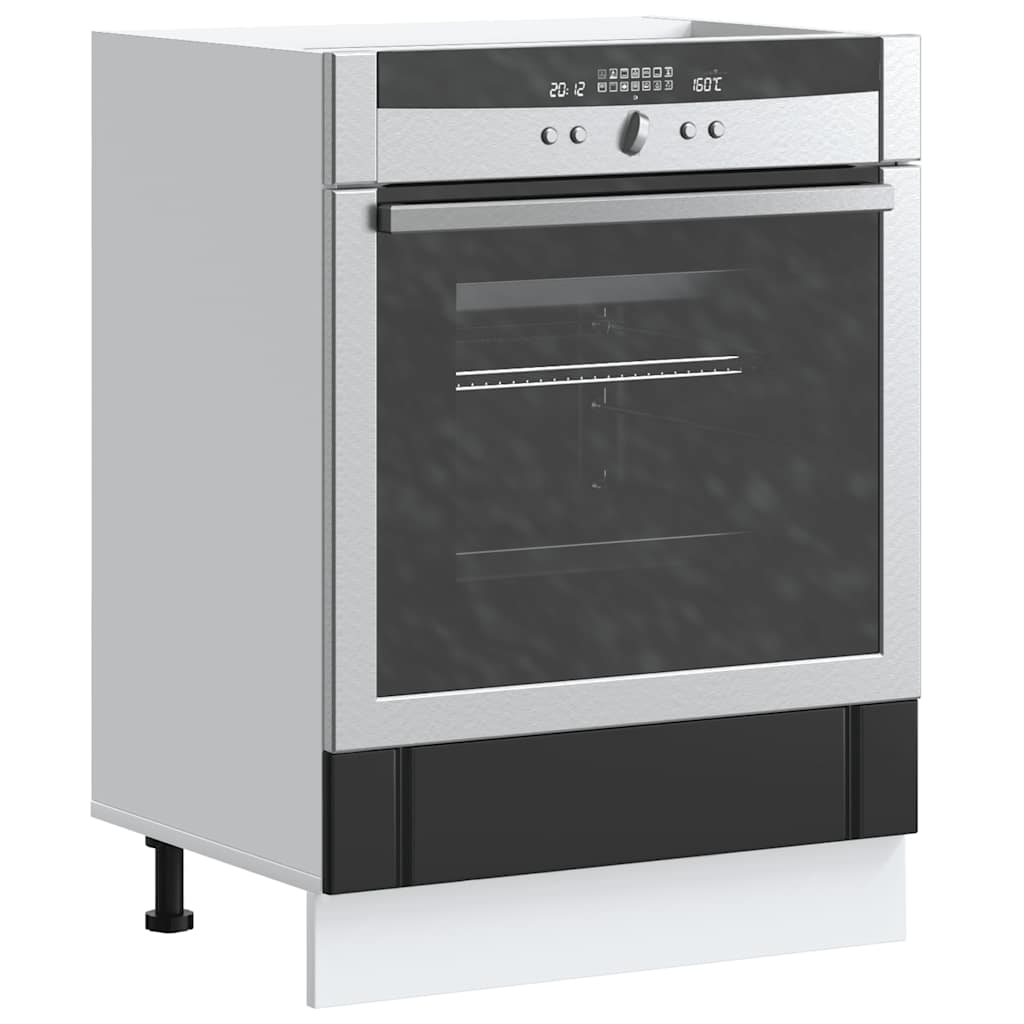 Armário Forno Lucca derivados de madeira preto