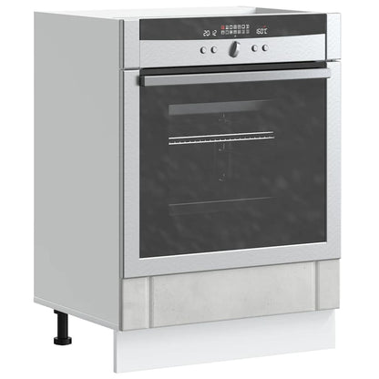 Armário Forno Lucca derivados de madeira cinzento cimento