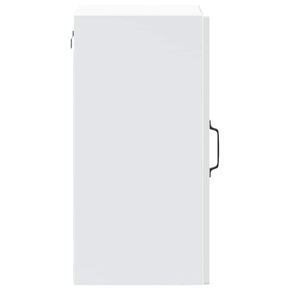 Armário de parede de cozinha porta vidro Lucca branco