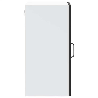 Armário de parede de cozinha porta vidro Lucca preto