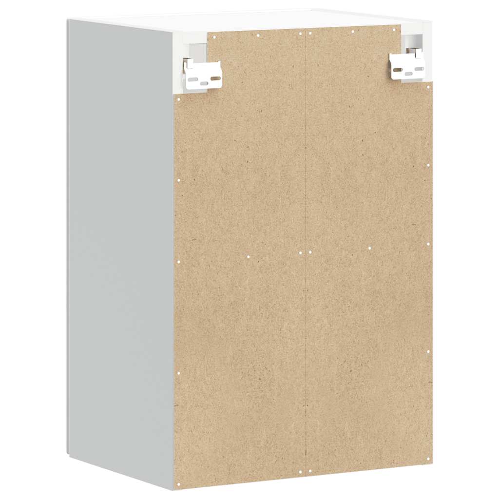 Armário de parede cozinha porta vidro Lucca branco brilhante