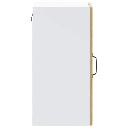Armário de parede de cozinha porta vidro Lucca carvalho sonoma