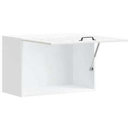 Armário de parede da cozinha Lucca madeira branco brilhante