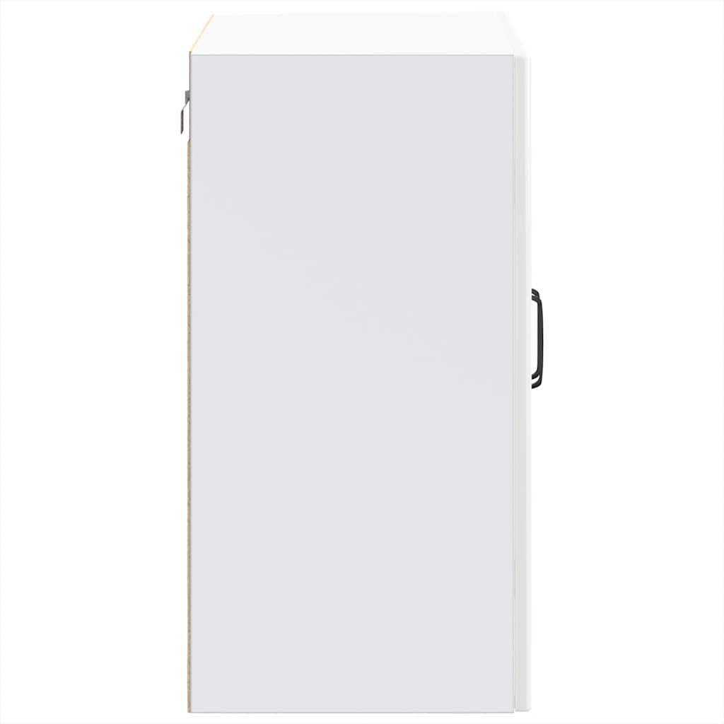 Armário parede de cozinha porta vidro Lucca branco brilhante