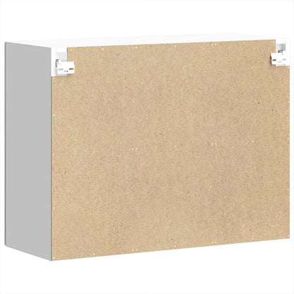 Armário de parede de cozinha porta vidro Lucca cinza cimento