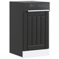 Painel máquina lavar louça Lucca preto derivados de madeira