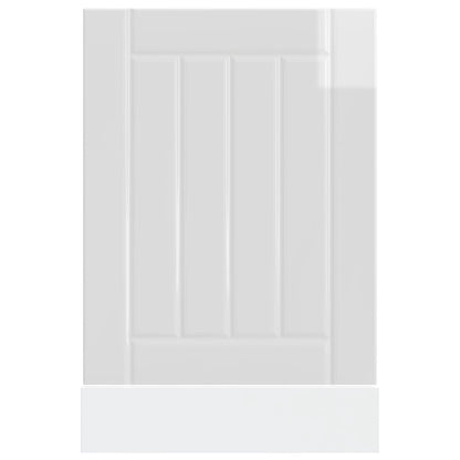 Painel máquina lavar louça derivados madeira branco brilhante