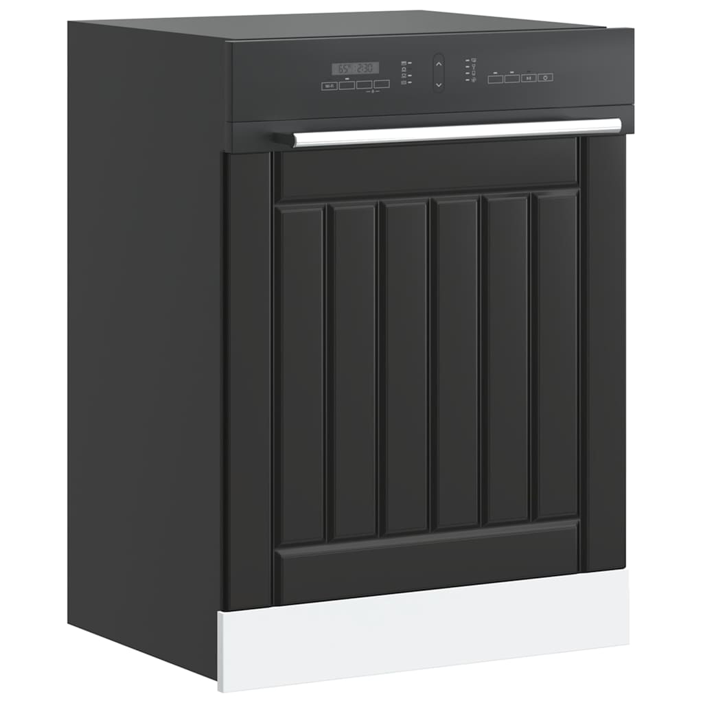 Painel máquina lavar louça Lucca preto derivados de madeira