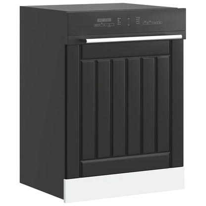 Painel máquina lavar louça Lucca preto derivados de madeira