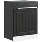 Painel máquina lavar louça Lucca preto derivados de madeira