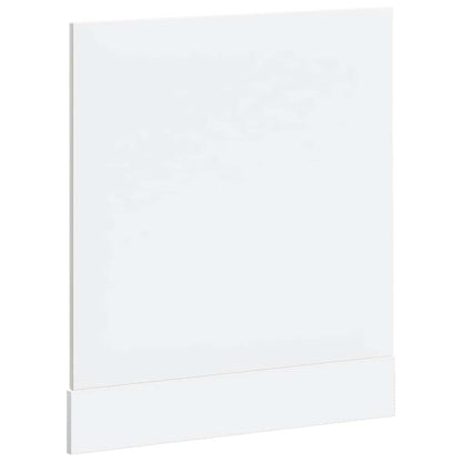 Painel máquina lavar louça derivados madeira branco brilhante