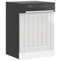 Painel máquina lavar louça derivados madeira branco brilhante