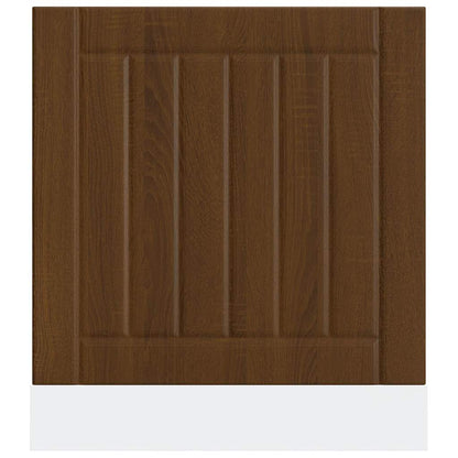 Painel máquina lavar louça deriv. de madeira carvalho castanho