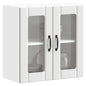 Armário de parede de cozinha porta vidro Lucca branco
