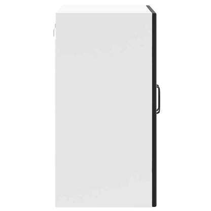 Armário de parede de cozinha porta vidro Lucca preto