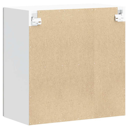 Armário de parede de cozinha porta vidro Lucca cinza cimento
