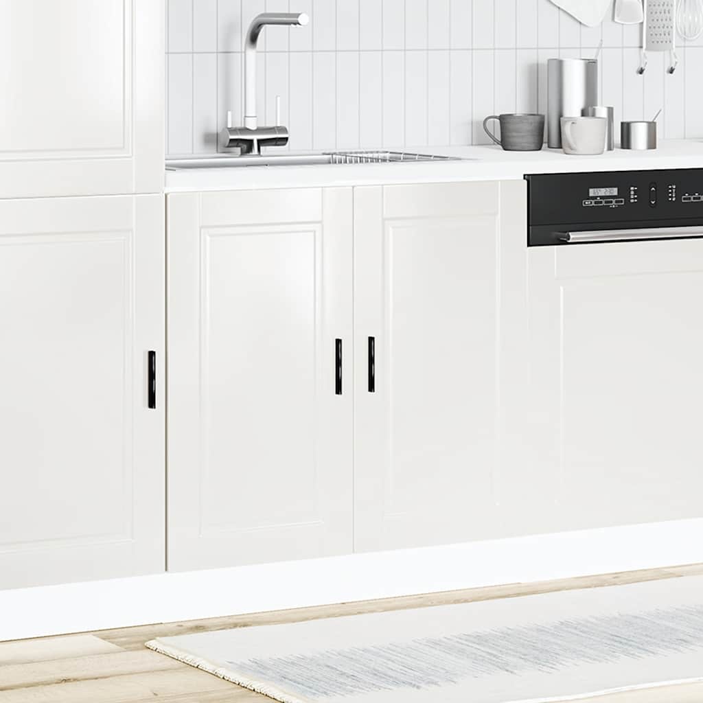 Armário base para lavatório "Porto" High Gloss Branco
