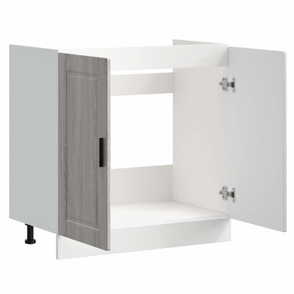 Armário base para lavatório "Porto" Cinzento Sonoma