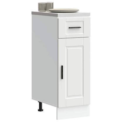 Armário base de cozinha Porto derivados de madeira branco