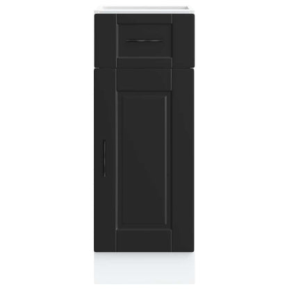 Armário base de cozinha Porto derivados de madeira preto