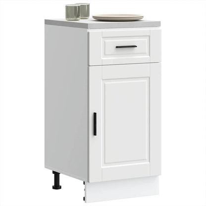 Armário base de cozinha Porto derivados de madeira branco