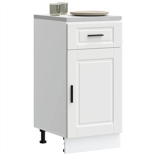 Armário base de cozinha Porto derivados de madeira branco