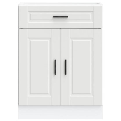 Armário base de cozinha Porto derivados de madeira branco