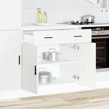 Armário base de cozinha Porto derivados de madeira branco