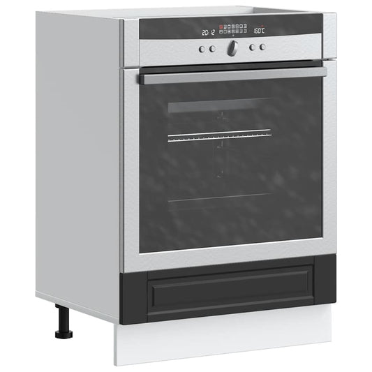 Armário forno Porto derivados de madeira preto