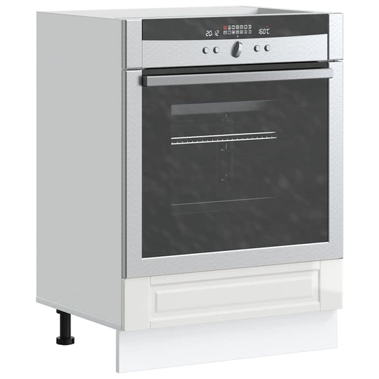 Armário forno Porto derivados de madeira branco brilhante