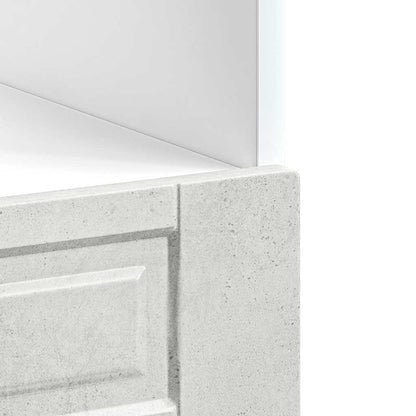 Armário forno Porto derivados de madeira cinzento cimento