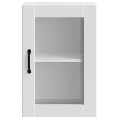Armário de parede de cozinha com porta de vidro Porto branco