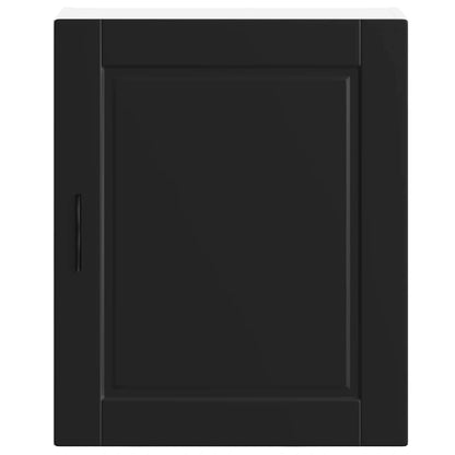 Armários parede cozinha 2 pcs Porto madeira engenheirada preto