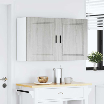 Armários parede cozinha 2 pcs Porto sonoma cinza