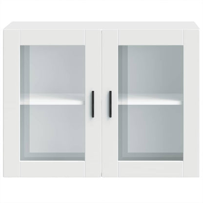 Armário de parede de cozinha com porta de vidro Porto branco