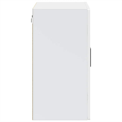 Armário de parede de cozinha com porta de vidro Porto branco