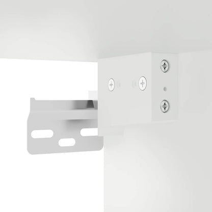 Armário de parede de cozinha com porta de vidro Porto branco