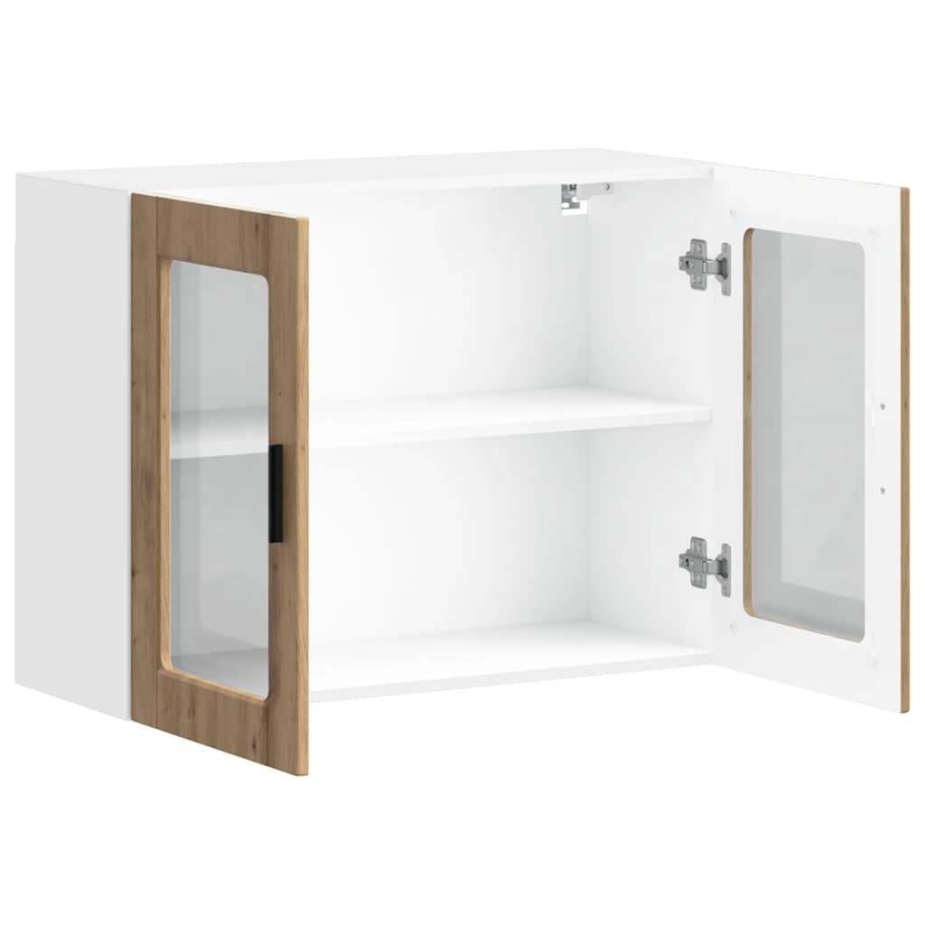 Armário de parede cozinha porta vidro Porto carvalho artesanal