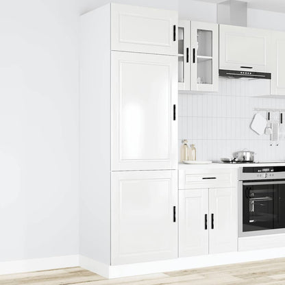 Armário de cozinha Porto derivados de madeira branco brilhante