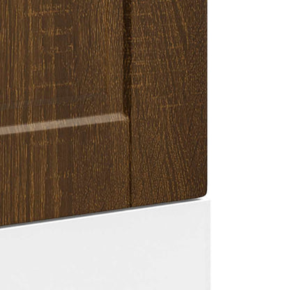Painel máquina lavar louça Porto carvalho castanho 45x1,5x67 cm